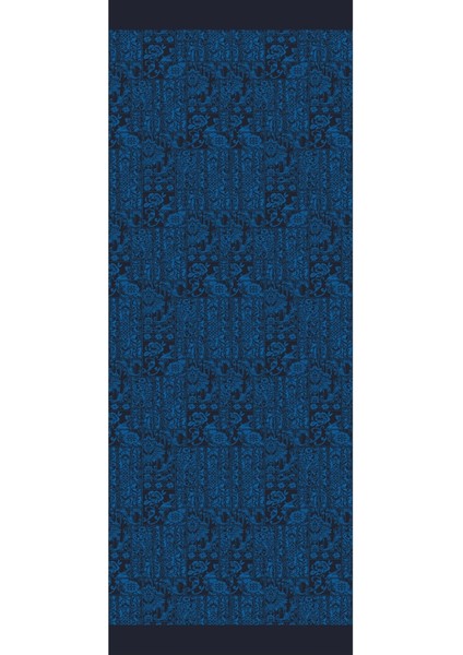 Henna Desen Çift Taraflı Şal Siyah-Indigo fırsatları