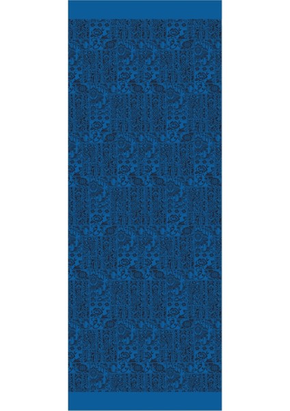 Henna Desen Çift Taraflı Şal Siyah-Indigo indirimleri