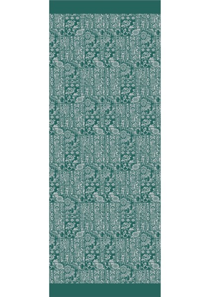 Henna Desen Çift Taraflı Şal Zümrüt-Pembe fırsatları