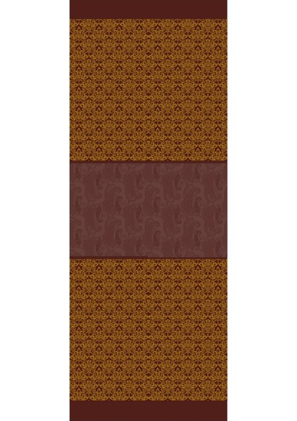 Nora Desen Çift Taraflı Şal Mürdüm-Sarı indirimleri