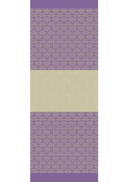 Nora Desen Çift Taraflı Şal Zeytin-Mor