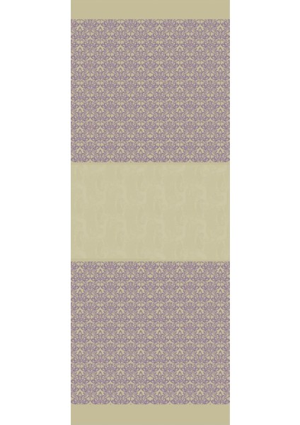 Nora Desen Çift Taraflı Şal Zeytin-Mor