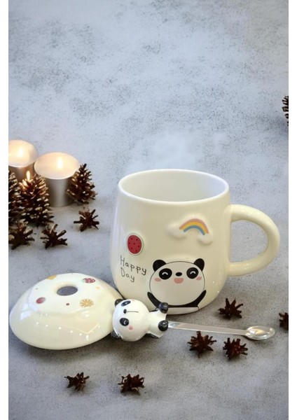 Sevimli Kedi Seramik Kupa, Mavi, 10X8,5 fiyatları