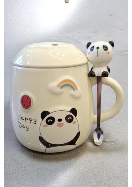 Sevimli Kedi Seramik Kupa, Mavi, 10X8,5 modelleri