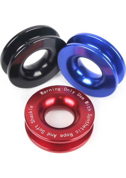 Vinç Kapmak Kurtarma Yüzük 41000LBS Kopma Mukavemeti Halat Tutma Kasnak Römork Çekme Tekerlek Atv Utv Suv Kamyon Off-Road Araç (Yurt Dışından)