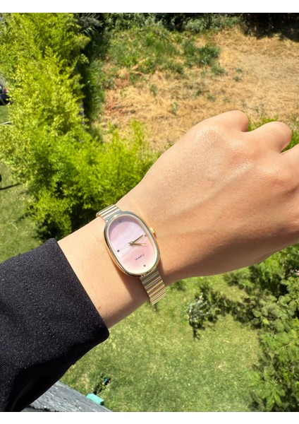 Retro Minimal Boncuk Kordon Vintage Kadın Kol Saati