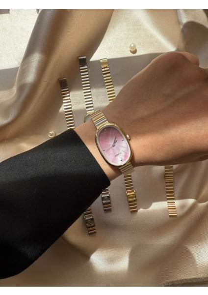 Retro Minimal Boncuk Kordon Vintage Kadın Kol Saati