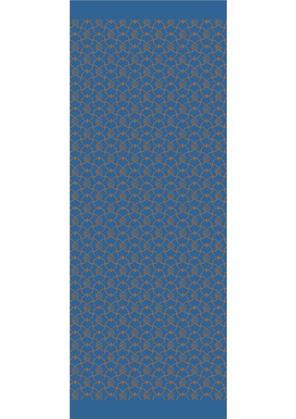 Marrakech Desen Çift Taraflı Şal Petrol Mavisi-Turuncu fırsatları