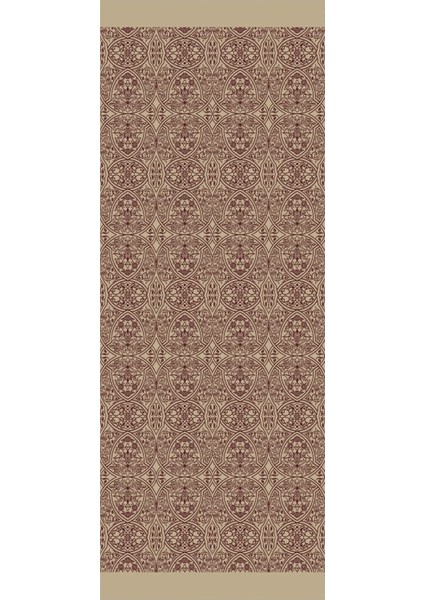 Morocco Desen Çift Taraflı Şal Mürdüm-Somon