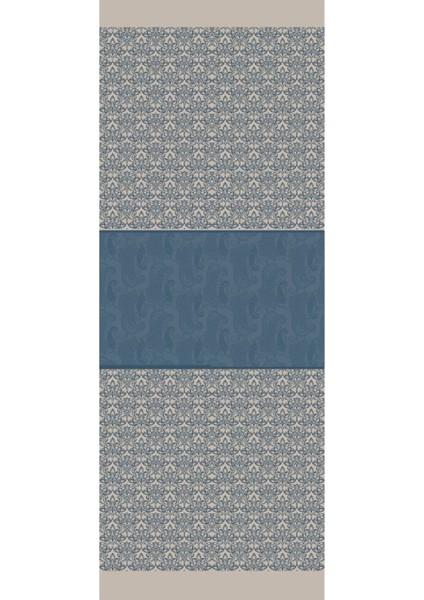 Nora Desen Çift Taraflı Şal Petrol Mavisi-Bej indirimleri