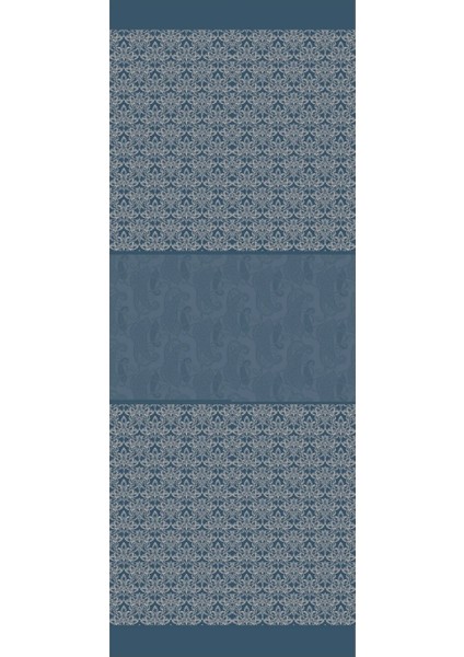 Nora Desen Çift Taraflı Şal Petrol Mavisi-Bej