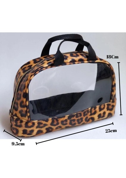 Leopar Desenli Kadın Takım Seti, Kişisel Bakım, Çeyiz, Kozmetik, Makyaj Çantası fiyatları