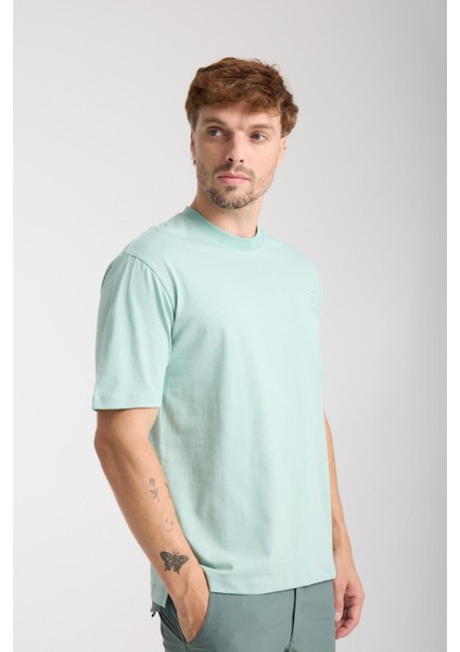 Erkek %100 Pamuk Relax Ayı Nakışlı T-Shirt fiyatları