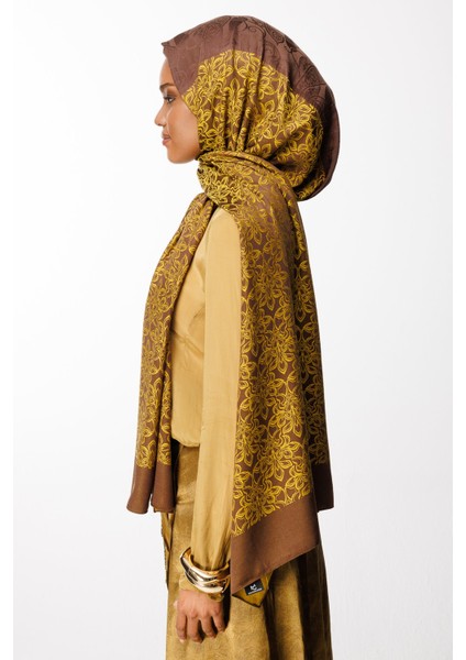 Nora Desen Çift Taraflı Şal Acı Kahve-Hardal fiyatları