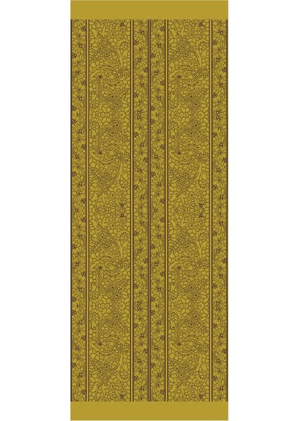 Lavin Desen Çift Taraflı Şal Acı Kahve-Somon