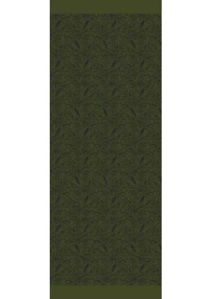 Velora Desen Çift Taraflı Şal Siyah-Haki