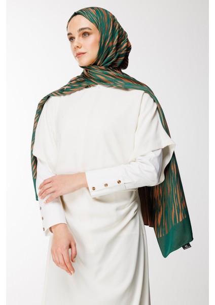 Selis Desen Çift Taraflı Şal Zümrüt-Kayısı fiyatları