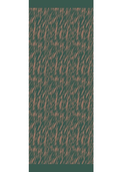 Selis Desen Çift Taraflı Şal Zümrüt-Kayısı