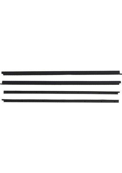 4 Adet Araba Kapı Pencere Weatherstrip Dekoratif Sızdırmaz Rüzgar Geçirmez Siyah 80821 01G00 Navara D21 Serisi 1985 1997 (Yurt Dışından)