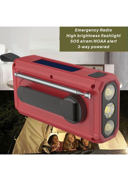 Am / Fm Acil El Krank Radyo 3 In 1 LED El Feneri Acil Durum Için Taşınabilir 4500MAH Güç Bankası Acil Kurtarma Dağ Tırmanışı Macera Kullanımı (Yurt Dışından) modelleri