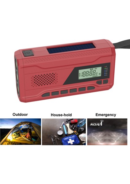 Am / Fm Acil El Krank Radyo 3 In 1 LED El Feneri Acil Durum Için Taşınabilir 4500MAH Güç Bankası Acil Kurtarma Dağ Tırmanışı Macera Kullanımı (Yurt Dışından) fırsatları