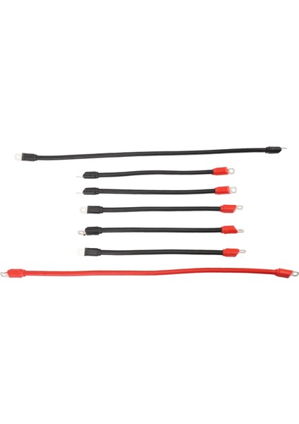 7 Adet 4 Ölçer Golf Arabası Akü Kabloları Saf Bakır Kablo Kiti Ağır Pabuçları Dc AC36V48V Golf Arabaları Paket 1 (Yurt Dışından) fiyatları