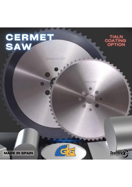 Krabbe 285X2X32MM 60 Diş Cermet Daire Testere Bıçağı - Sert Çeliklerin Sulu Kesimi Için fırsatları