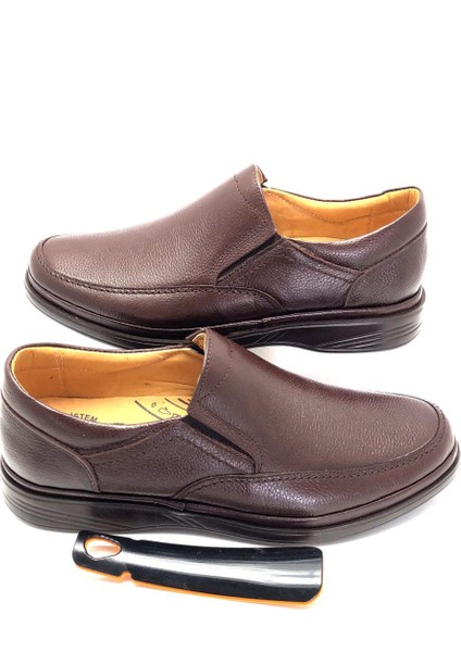 Büyük Numara Hakiki Deri Tam Ortopedik Erkek Ayakkabı