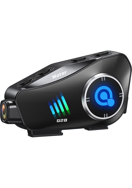 Q28 Intercom | Motorcu Kaskı Için Bluetooth ve Aksiyon Kamerası | Full Hd 1080P Kayıt | Gürültü Önleyici Mikrofon | Sd Kart Destekli | 20 Saat Kullanım | Su Sıçramasına Dayanıklı fiyatları
