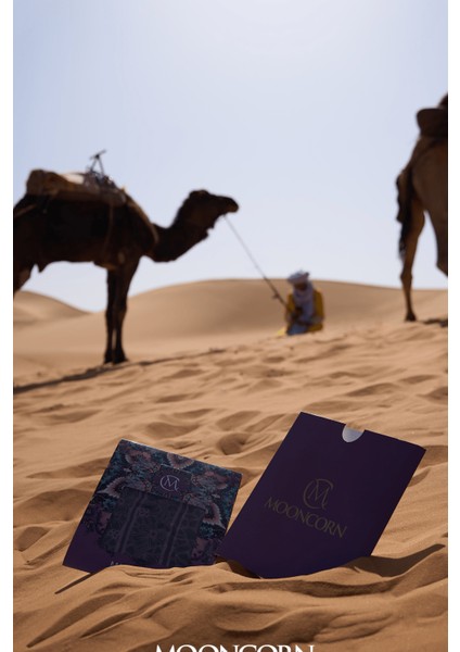 Morocco Desen Çift Taraflı Şal Tarçın-Zümrüt