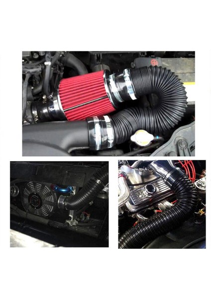 Soğuk Hava Girişi Tüp 3 Inç / 76MM Iç Çapı Evrensel Esnek K Emme Sistemi Egzoz Hortumu (Yurt Dışından) fırsatları