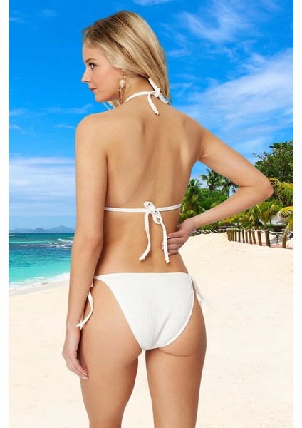 Üçgen Bağlamalı Bikini Takımı Su Sporları Için Klora Dayanıklı Hızlı Kuruyan Yaz Koleksiyonu modelleri