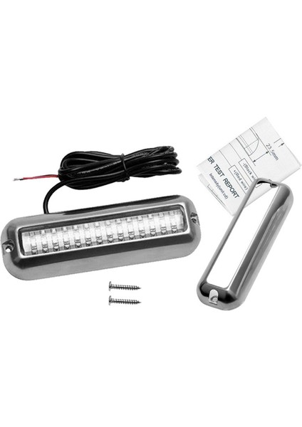 LED Tekne Işık, 42 Leds Su Geçirmez 316 Paslanmaz Çelik Sualtı Işığı Yat Tekne Transom Duba Havuzu (Beyaz Işık) (Yurt Dışından) fırsatları