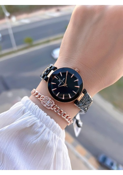 Özel Kesme Camlı 3 Atm Suya Dayanıklı 2 Yıl Garantili Kadın Kol Saati+Bileklik V92601.5 fiyatları