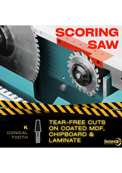 Kronberg 125X3.1/4.3X20MM 24 Konik Diş Çizici Testere Bıçağı - Tct Elmas Daire Testere (Panel Ebatlama) modelleri