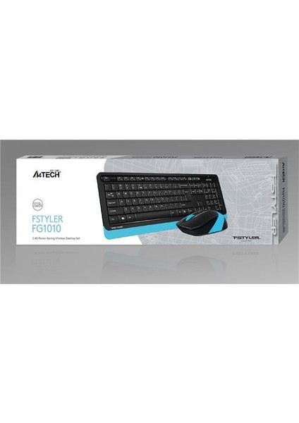 FG1010 Kablosuz Q Trk Optic Mouse Siyah/Mavi Multimedya Klavye - Mouse Set modelleri