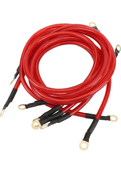 5 Adet Araba Topraklama Kablosu Kiti Geliştirmek Başlangıç Performansı Dc 0 Ila 48V Bakır Kaplı Alüminyum Pvc Araba Tekne Kamyon Suv Kırmızı (Yurt Dışından) fırsatları