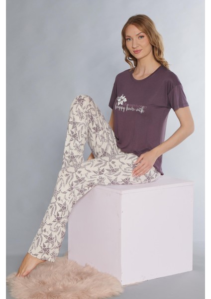 Kısa Kol Viskon Pijama Takımı Flz 88-118 fiyatları