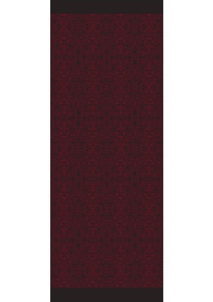 Morocco Desen Çift Taraflı Şal Siyah-Bordo indirimleri