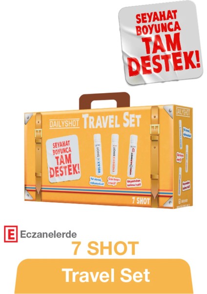 Travel Set Seyahat Kiti, Seyahat Boyunca Tam Destek