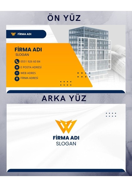 Kişiye Özel Kartvizit Tasarımı ve Baskısı – 1000 Adet – 350 gr Mat Veya Parlak – 82X52 mm KHB1009
