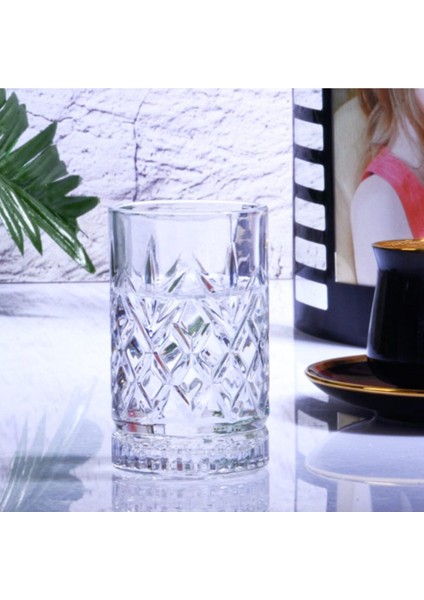 6'lı Kahve Yan Bardak Seti, Cam, 5,5x5,5x9 Cm, Şık ve Dayanıklı Tasarım