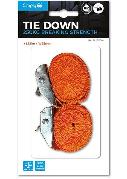 Baglama Kayisi 2 Adet 25MMX2.5M 250KG