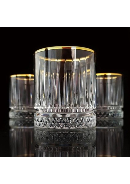 Altın Yaldızlı 210CC Su ve Viski Bardağı, Şık ve Özel Yılbaşı Hediyesi modelleri