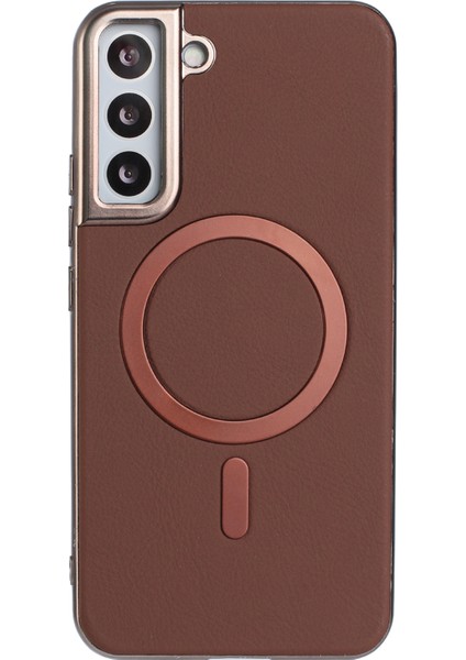 Samsung Galaxy S24 Elektroliz Pu + Tpu Telefon Arka Kapağı Magsafe ile Uyumlu (Yurt Dışından)
