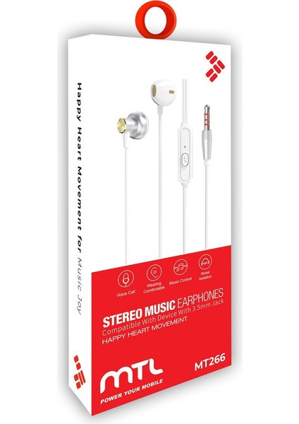 Samsung Galaxy A02S Uyumlu Tak Çalıştır Stero 3.5mm Jack Kulaklık MT-A266 fiyatları