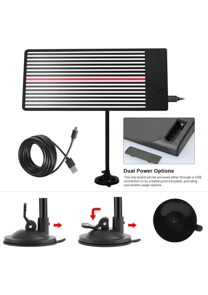 Araba LED Şerit Hattı Kurulu Akrilik Paintless Dent Tamir Aracı Dent Çektirme ve Ka Çekiç ile 3 Farklı Parlaklık Reflektör Işığı Araba Vücut Göçük Kaldırma Için (Yurt Dışından)