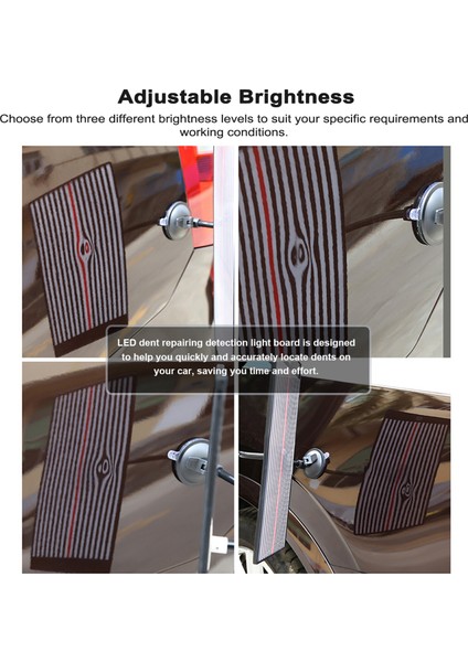 Araba LED Şerit Hattı Kurulu Akrilik Paintless Dent Tamir Aracı Dent Çektirme ve Ka Çekiç ile 3 Farklı Parlaklık Reflektör Işığı Araba Vücut Göçük Kaldırma Için (Yurt Dışından) modelleri