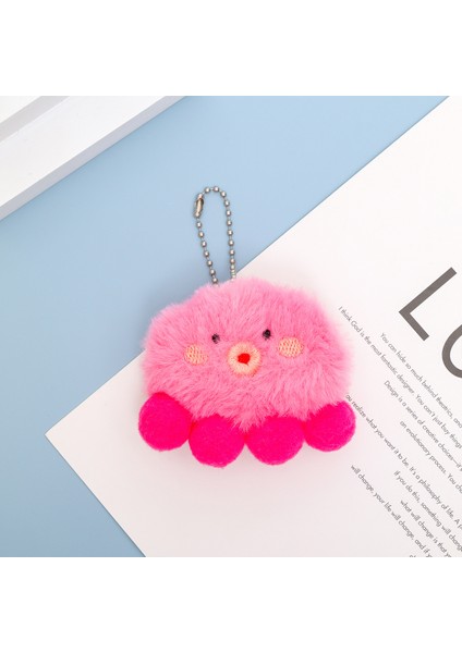 Yeni 1 Yumuşak Peluş Karikatür Küçük Kolye Sırt Çantası Çekicilik Peluş Anahtarlık (Yurt Dışından)