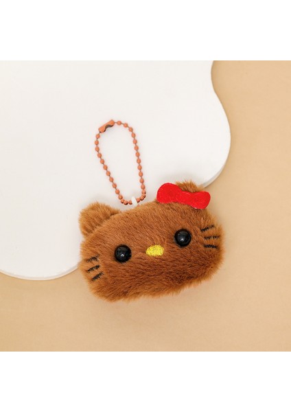 Yeni 1 Yumuşak Peluş Karikatür Küçük Kolye Sırt Çantası Çekicilik Peluş Anahtarlık (Yurt Dışından)